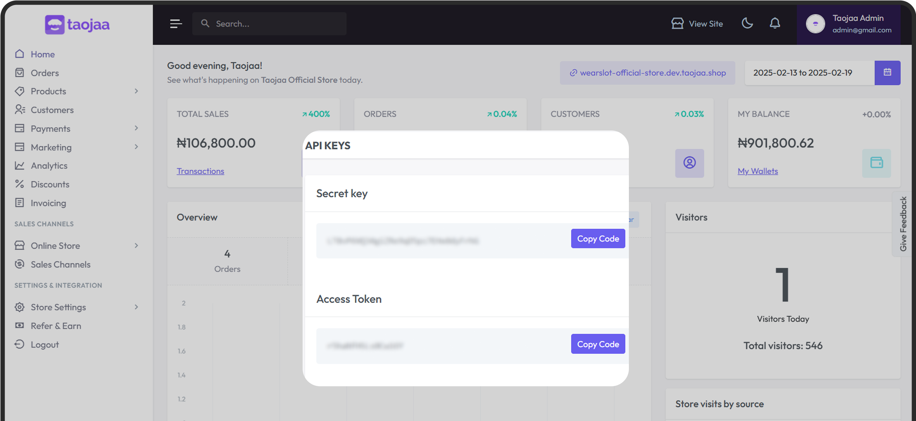 E-commerce Admin API